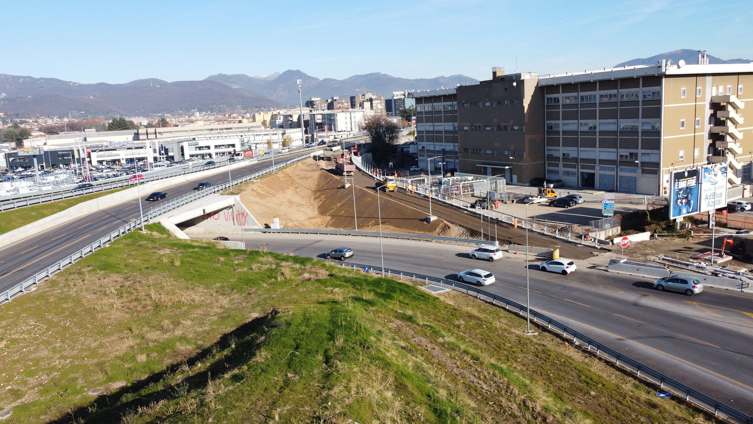 Committente:ARIA Progetto: Riqualificazione Rotonda Bergamo, svincolo A4 Esecutore dei lavori: SUARDI spa Dicembre 23
