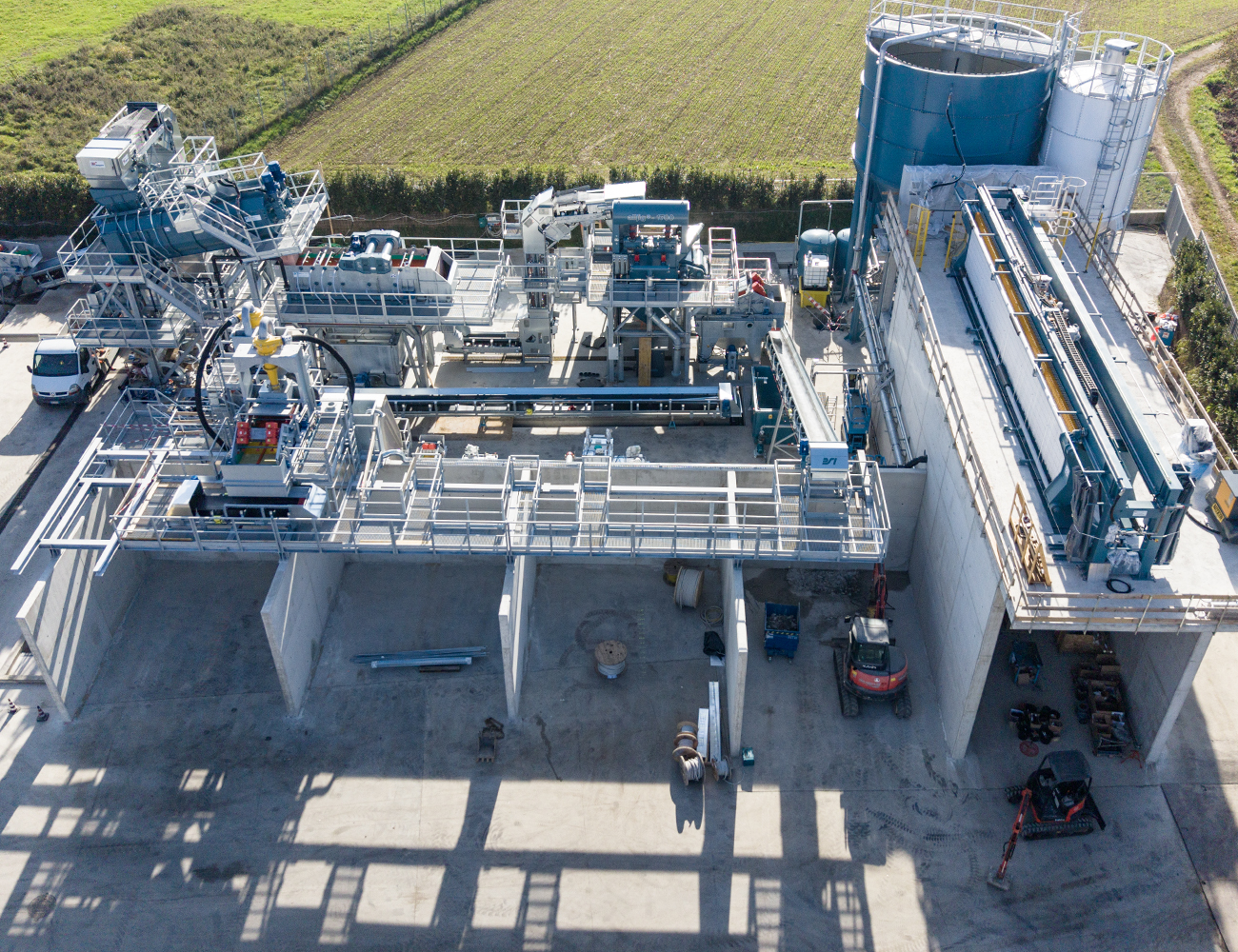 suardi spa - sostenibilità - impianto di trasformazione degli inerti castelli calepio